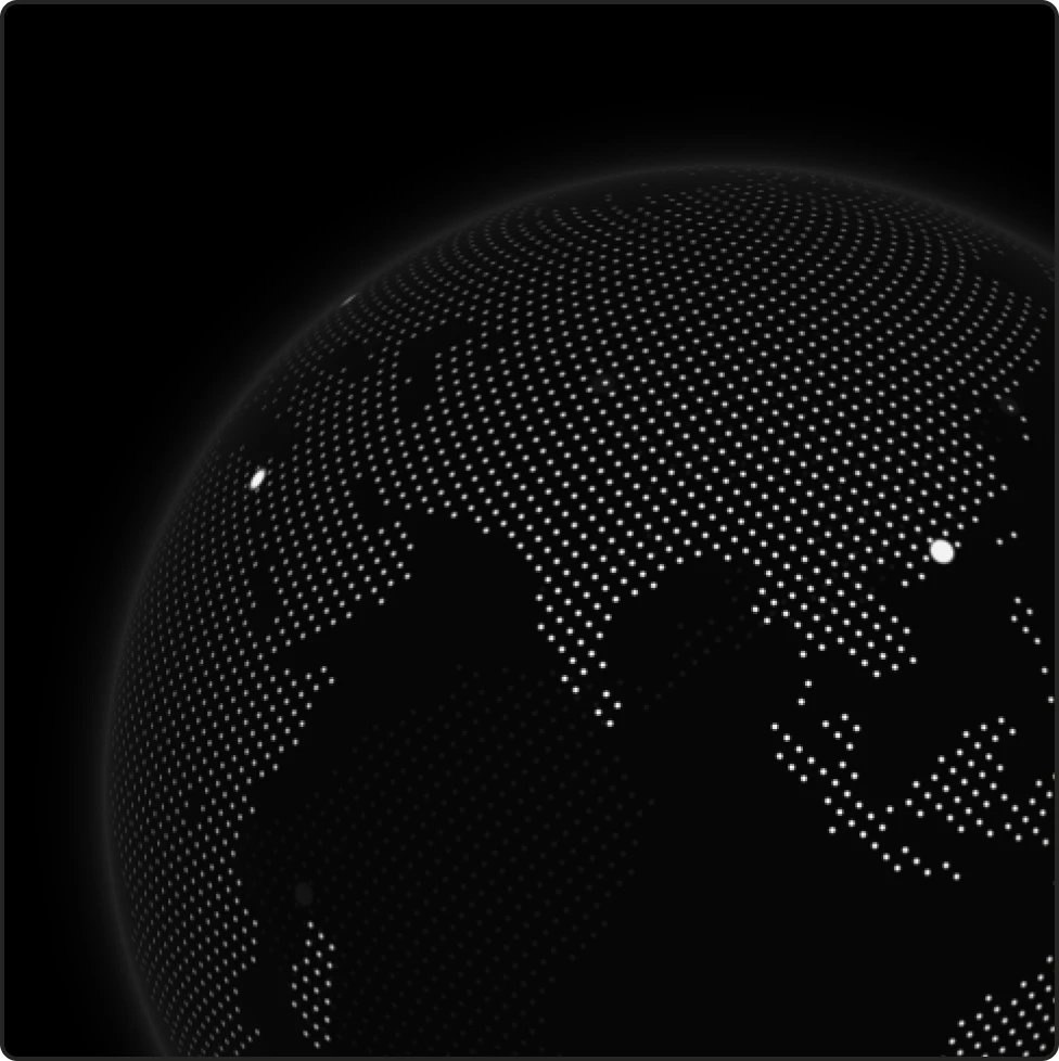 Imagem de um globo terrestre 3D
